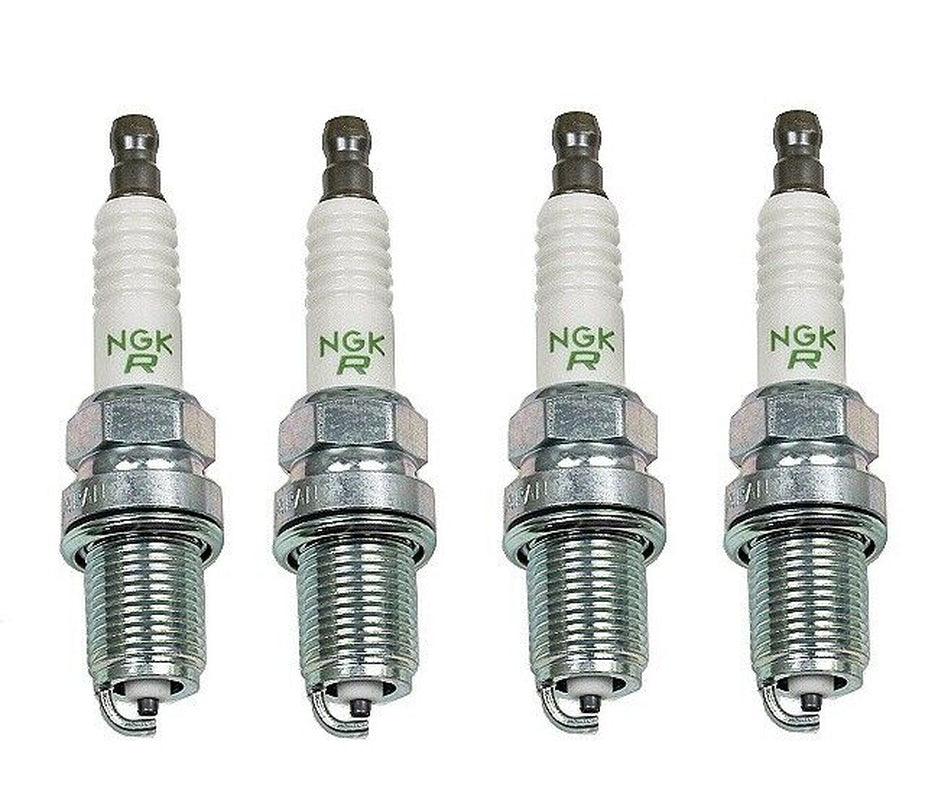 SET of 4 NGK 4644/BKR7E V-Power Premium Copper Spark Plugs Made in Japan