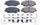 17-914, Z17 Front Ceramic Brake Pads with Hardware