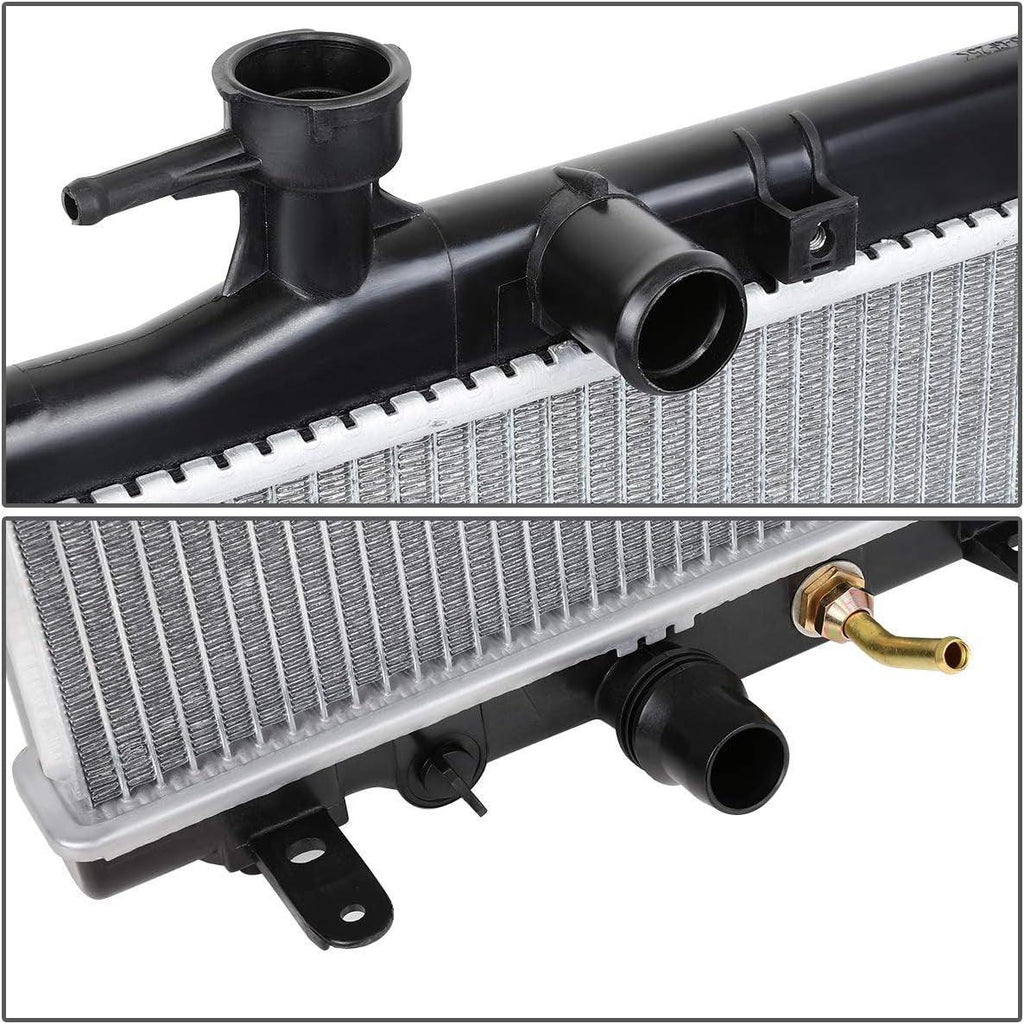 OEM-RA-13031 1-Row OE Style Aluminum Core Radiator Compatible with 07-09 Honda CR-V AT, 28-11/16" W X 15-3/4" H X 5/8" D, 1-1/4" Inlet, 1-1/4" Outlet
