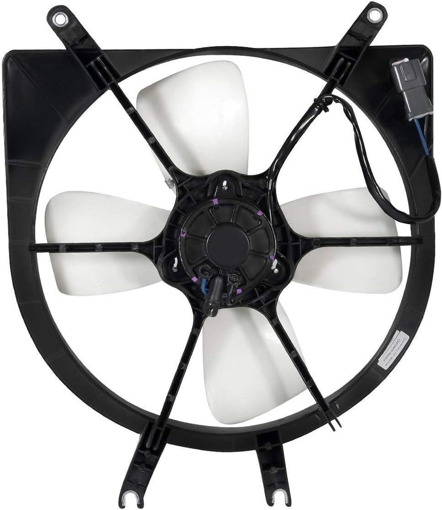 OEM-RF-0178 Factory Style Radiator Cooling Fan Assembly Cooling Efficiency Improved Direct Replacement [Compatible with 1992-1998 Civic],Black
