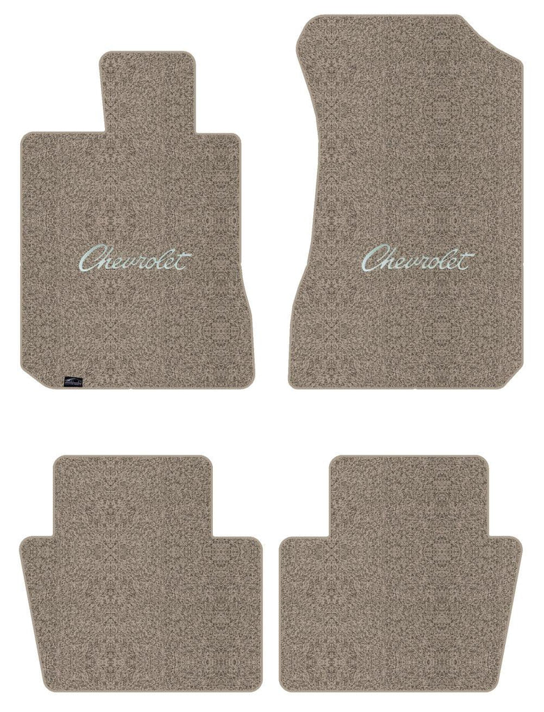Lloyd Berber Front & Rear Mats for '58 Chevy Biscayne W/Black Chevy Letters