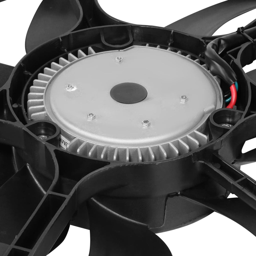 Factory Style Radiator Cooling Fan Assembly Compatible with 14-18 BMW X5 / 15-18 X6 3.0L,OEM-RF-0312