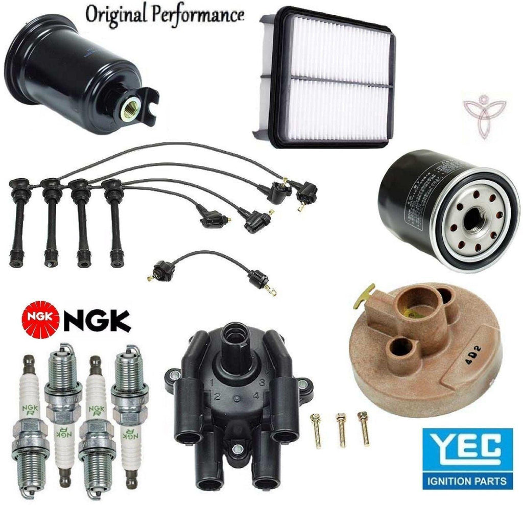 Tune up Kit Filters Cap Rotor Spark Plugs Wire for Toyota Previa 1994-1997