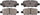 ADVICS AD1393 Ultra-Premium Rear Disc Brake Pad Set