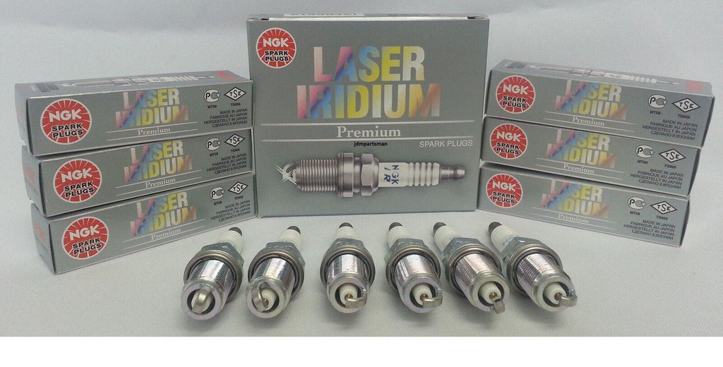 6-NGK IFR6J11 (7658) Laser Iridium Long-Life Spark Plug Pre-Gapped SUZUKI