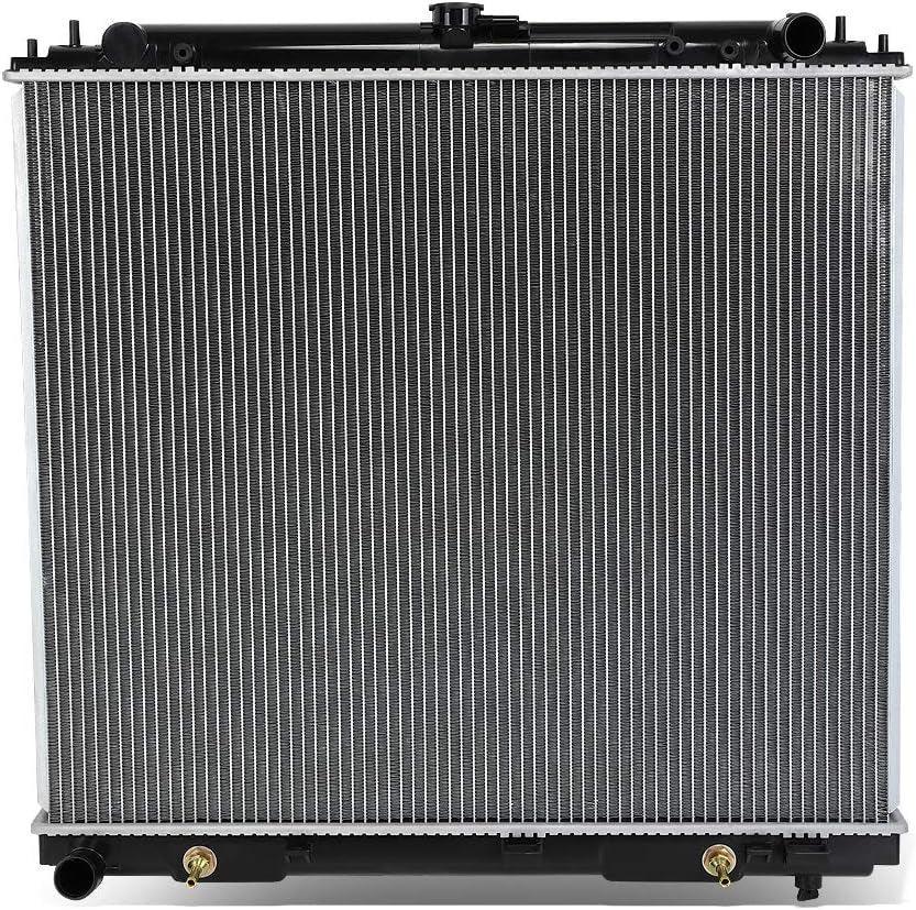 OEM-RA-2807 1-Row OE Style Aluminum Cooling Radiator Compatible with 05-18 Frontier / 05-12 Pathfinder AT, 27-3/16" W X 23-5/8 X H X 1-1/4" D, 1-3/8" Inlet, 1-3/8" Outlet