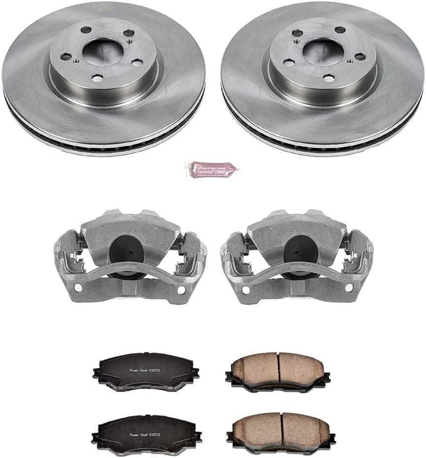 KCOE4669 Autospeciality Replacement Front Caliper Kit- OE Rotors, Ceramic Brake Pads, Calipers