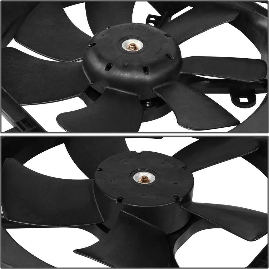 Factory Style Radiator Cooling Fan Assembly Compatible with 08-17 Mitsubishi Lancer,Oem-Rf-0850