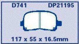 EBC Brakes DP21195 Greenstuff 2000 Series Sport Brake Pad