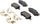 Gold 17D1624CHF1 Ceramic Rear Disc Brake Pad Kit