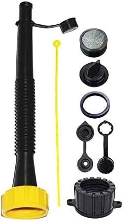 KP KOOL PRODUCTS Long Flexible Gas can spout- Gas can spout Replacement Old Style - Gas can Nozzle Replacement for 5 Gallon can - Old Style Kit with Vent Cap for Easy Flow of Fuel, Pack 3