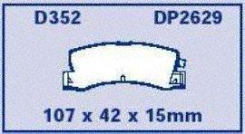 EBC Brakes DP2629 Greenstuff 2000 Series Sport Brake Pad