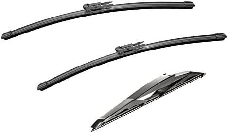 PARRATI® High Performance Premium All-Season Automotive Windshield Wipers with Rear Wiper Blades , Replacement for 2006-2011 Chevrolet HHR ,Easy to Install 18"+18"+11"(Set of 3)