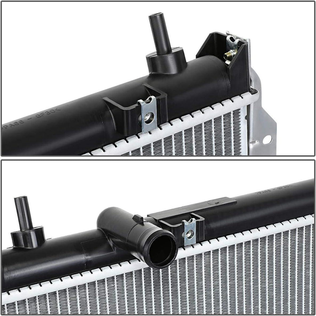 OEM-RA-2677 Factory Style Aluminum Cooling Radiator Compatible with 03-09 PT Cruiser Turbo AT, 20-1/2" W X 18-3/16" H X 1" D, 1-3/8" Inlet / 1-5/16" Outlet