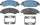 Gold 17D1092CH Ceramic Front Disc Brake Pad Set