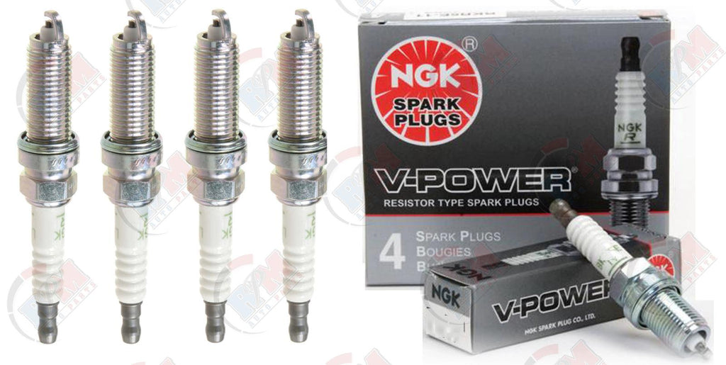 NGK "V-POWER" Spark Plugs (Set of 4) for 2005-2006 Nissan X-Trail 2.5L L4