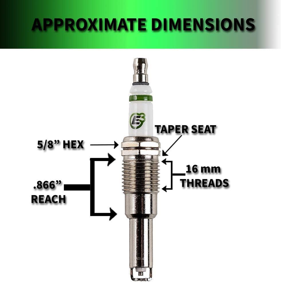 E3.70 Premium Automotive Spark Plug W/Diamondfire Technology (Pack of 1)