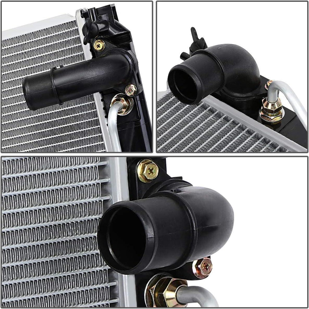 OEM-RA-2925 OE Style Aluminum Core Radiator Compatible with 05-06 Sienna, 26-3/8" W X 18-7/8" H X 15/16" D, 1-3/8" Inlet, 1-1/2" Outlet