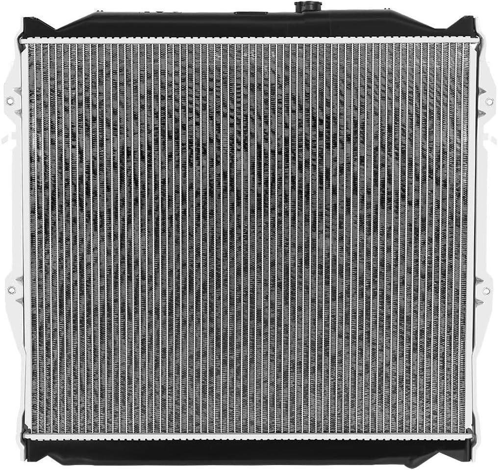 OEM-RA-1998 1-Row OE Style Bolt-On Aluminum Core Radiator Replacement Compatible with 96-02 4Runner at MT, 25-1/8" W X 22-5/8" H X 1" D, 1-3/8" Inlet, 1-3/8" Outlet