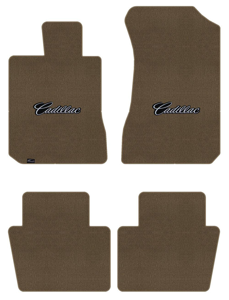 Lloyd Velourtex Front & Rear Mats for '80-85 Fleetwood W/Silver on Black Cadilla