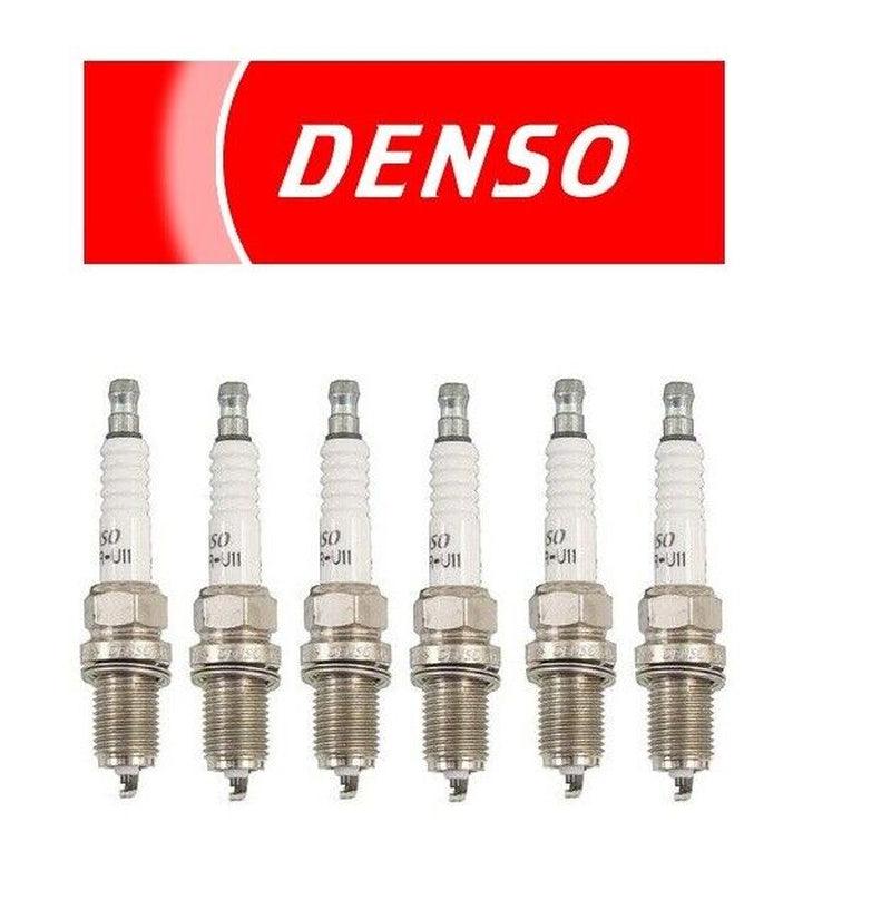For Saab 9-3 9-5 1999-2005 Set of 6 Spark Plugs Denso Regular Resistor Q22PR U11