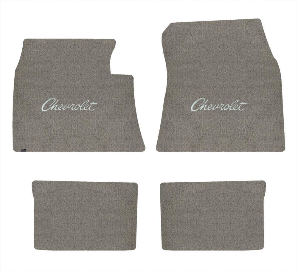 Lloyd Velourtex Front & Rear Mats for '59-60 Biscayne W/Silver Chevy Letters