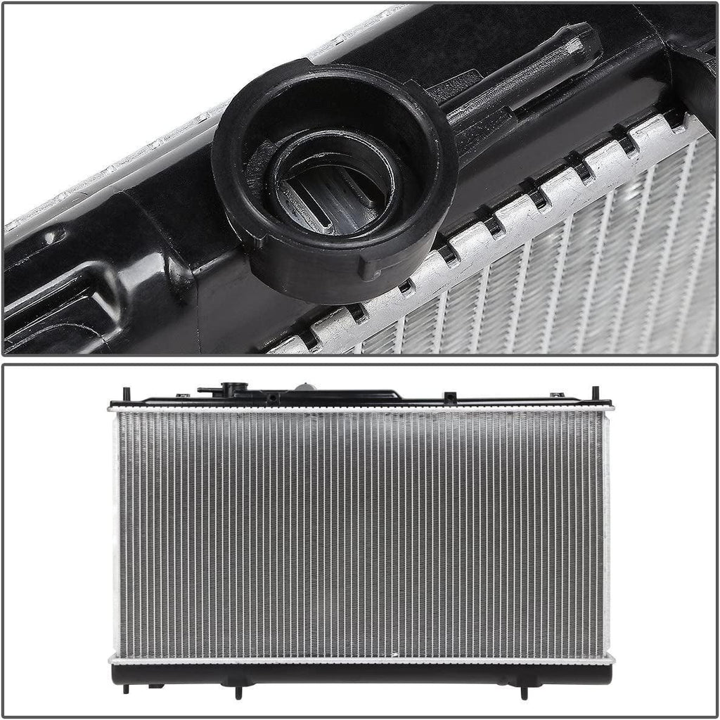 OEM-RA-2300 1-Row Aluminum Cooling Radiator Compatible with 99-02 Mitsubishi Galant 2.4L AT, 28-1/4" W X 14-3/4" H X 5/8" D, 1-7/16" Inlet / 1-7/16" Outlet