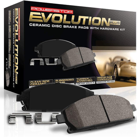 17-914, Z17 Front Ceramic Brake Pads with Hardware
