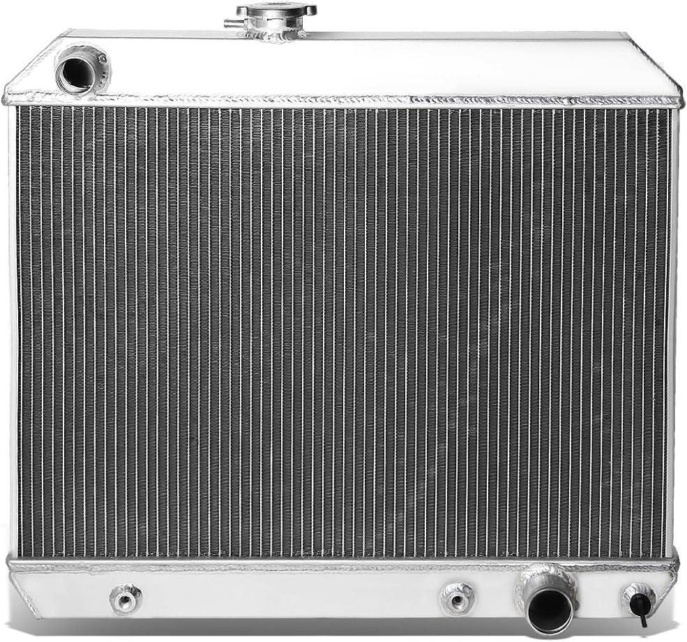 RA-GTO64-3 3-Row Full Aluminum Radiator 25.5" X 23.5" X 2.25" [Compatible with 65-67 Pontiac Lemans V8 / 65-67 GTO V8 / 65-67 Tempest V8]