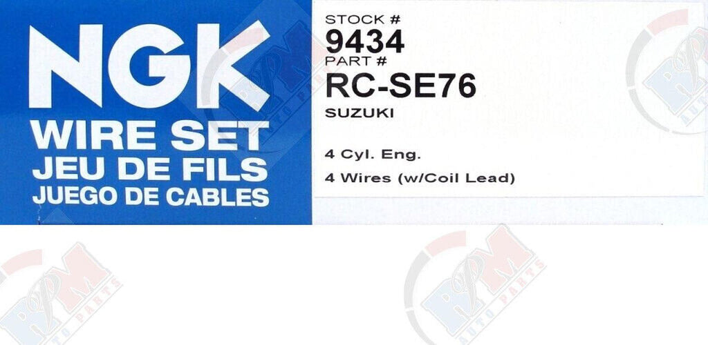 NGK Spark Plug Wire Set SE76 for Suzuki Samurai