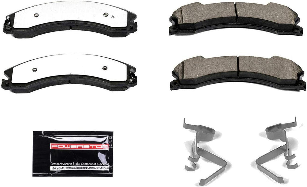 Front or Rear Z36-1565 Carbon-Fiber Ceramic Brake Pads Truck and Tow Z36