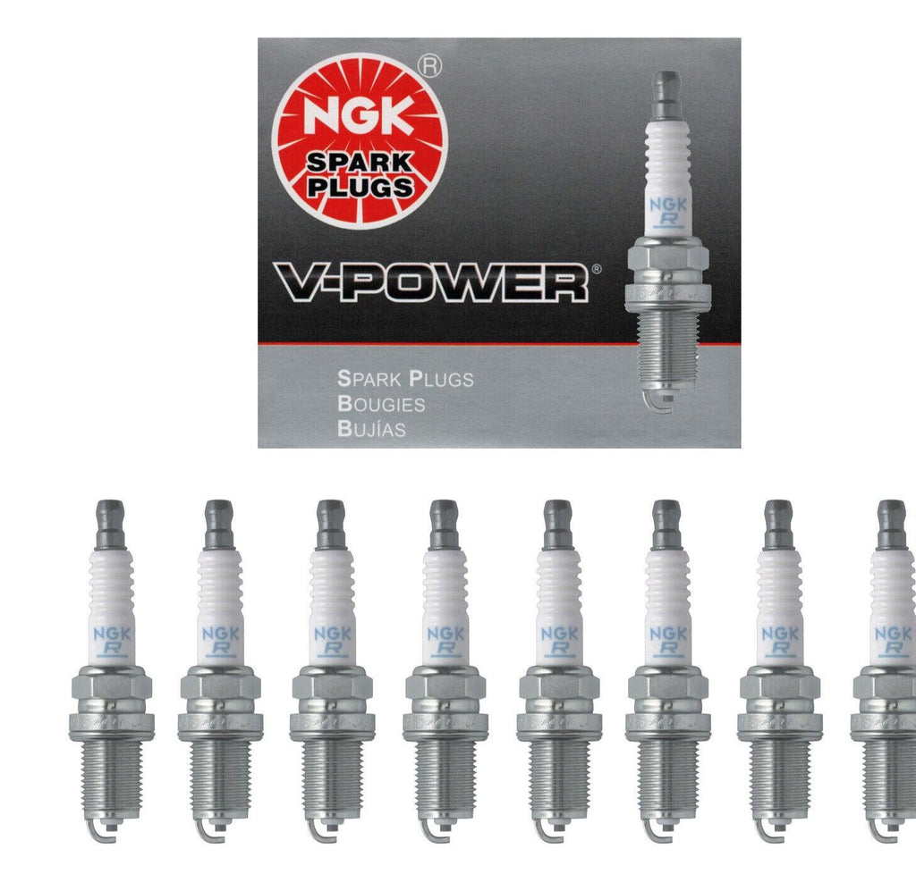 NGK V-Power Premium Copper Spark Plug Set 8PCS. 91-08 for Audi BMW VW 4644 BKR7E
