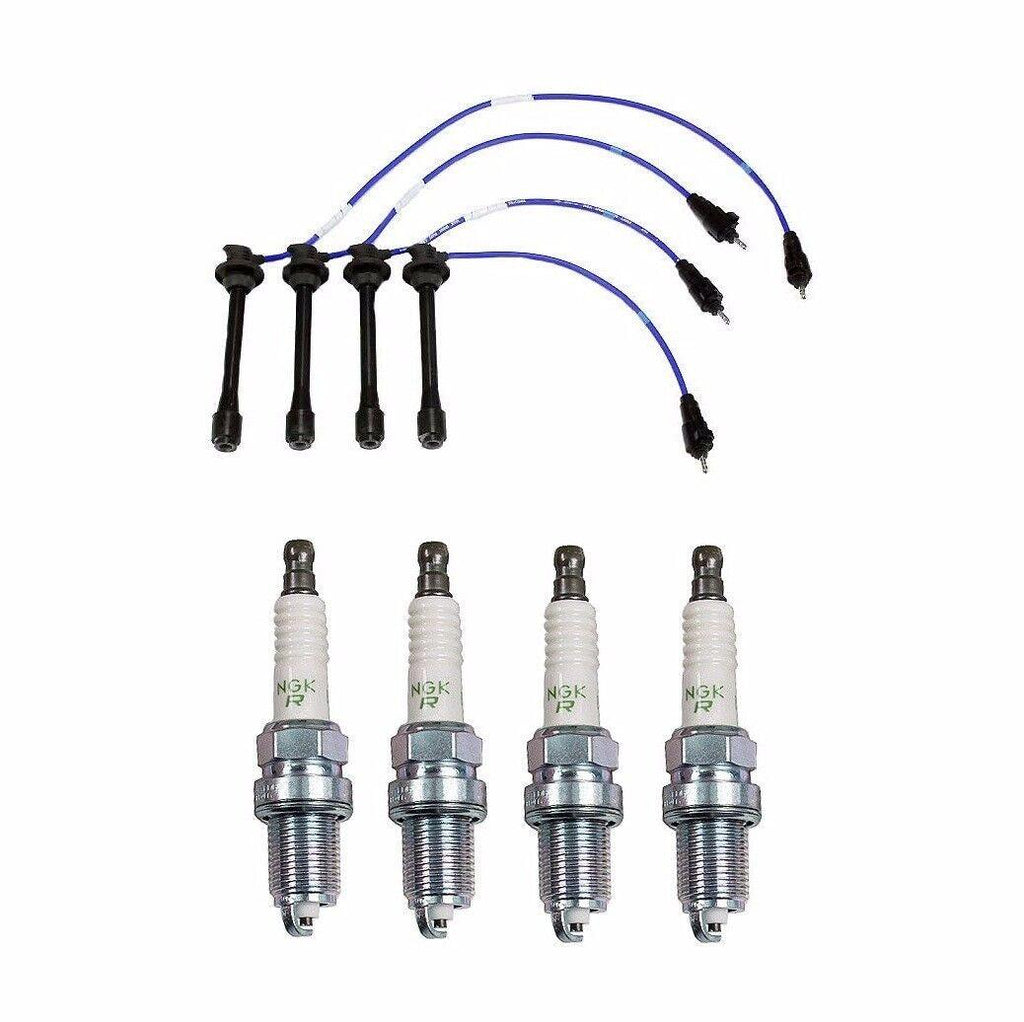 Spark Plug Wire Set & Set of 4 Spark Plugs NGK for Toyota 4Runner 2.7L