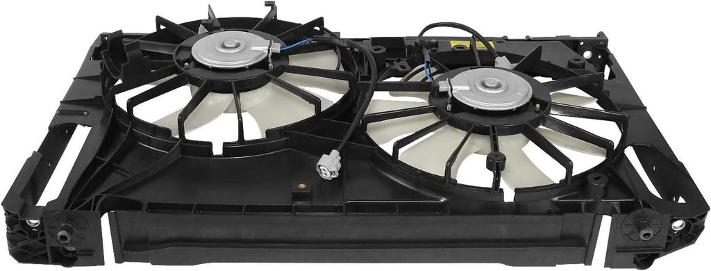 Factory Style Radiator Cooling Fan Assembly Compatible with 06-12 RAV4 3.5L W/O Tow & Controller,Oem-Rf-1024