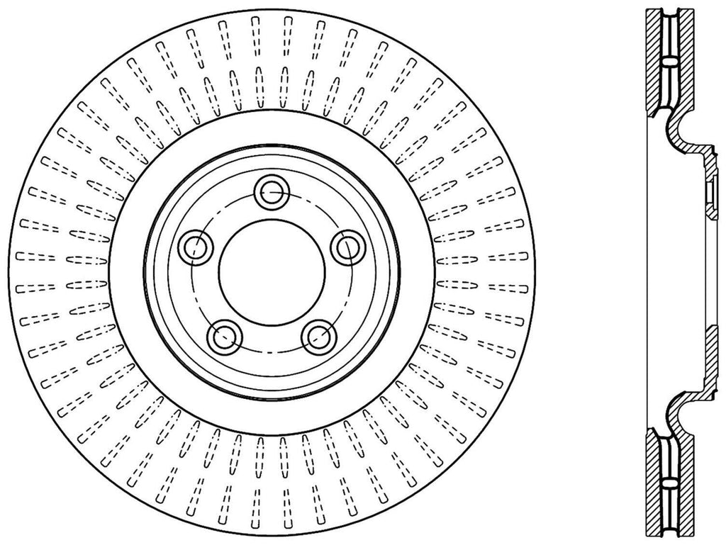 Centric Front Disc Brake Rotor for Jaguar (121.20024)