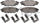 ADVICS AD1114 Disc Brake Pad Set