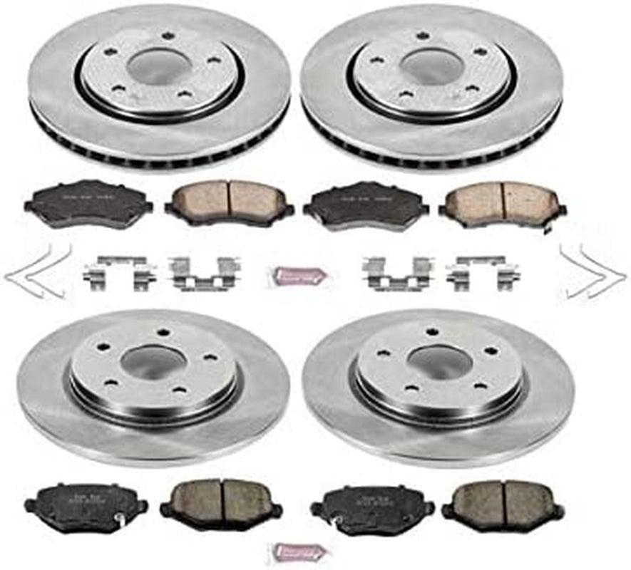 KOE6563 Autospecialty Front and Rear Replacement Brake Kit-Oe Brake Rotors & Ceramic Brake Pads