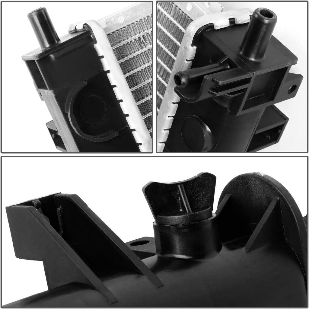 OEM-RA-2733 1-Row OE Style Aluminum Cooling Radiator Compatible with 05-09 Cadillac STS 3.6 4.4 4.6 AT, 23-5/8" W X 20-13/16" X 15/16" D, 1-5/16" Inlet / 1-5/16" Outlet