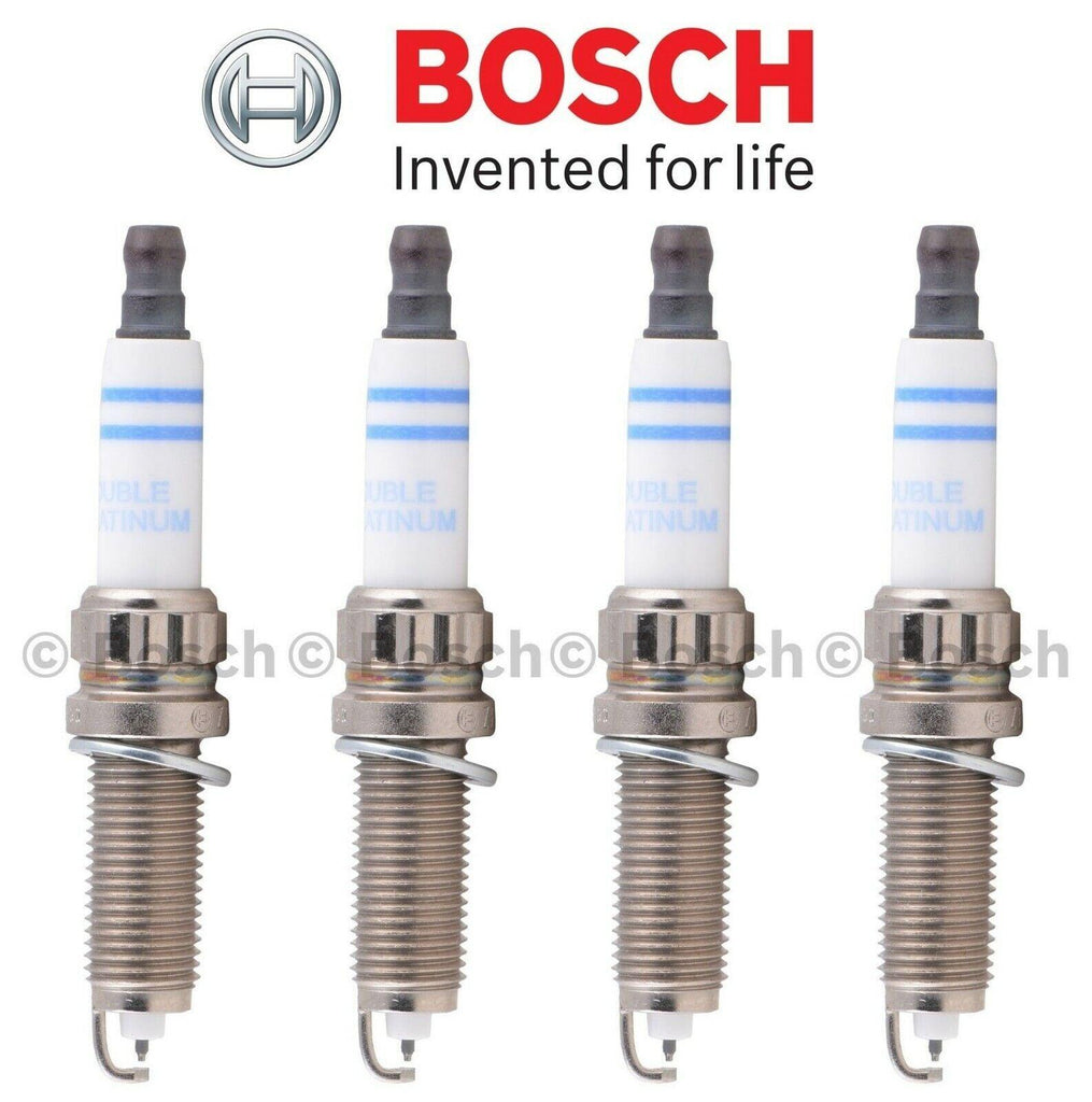 Set of 4 Spark Plugs Bosch Double Platinum for BMW E84 E89 F02 F06 F10 F25 F31