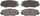 ADVICS AD1211 Ultra-Premium Front Disc Brake Pad Set