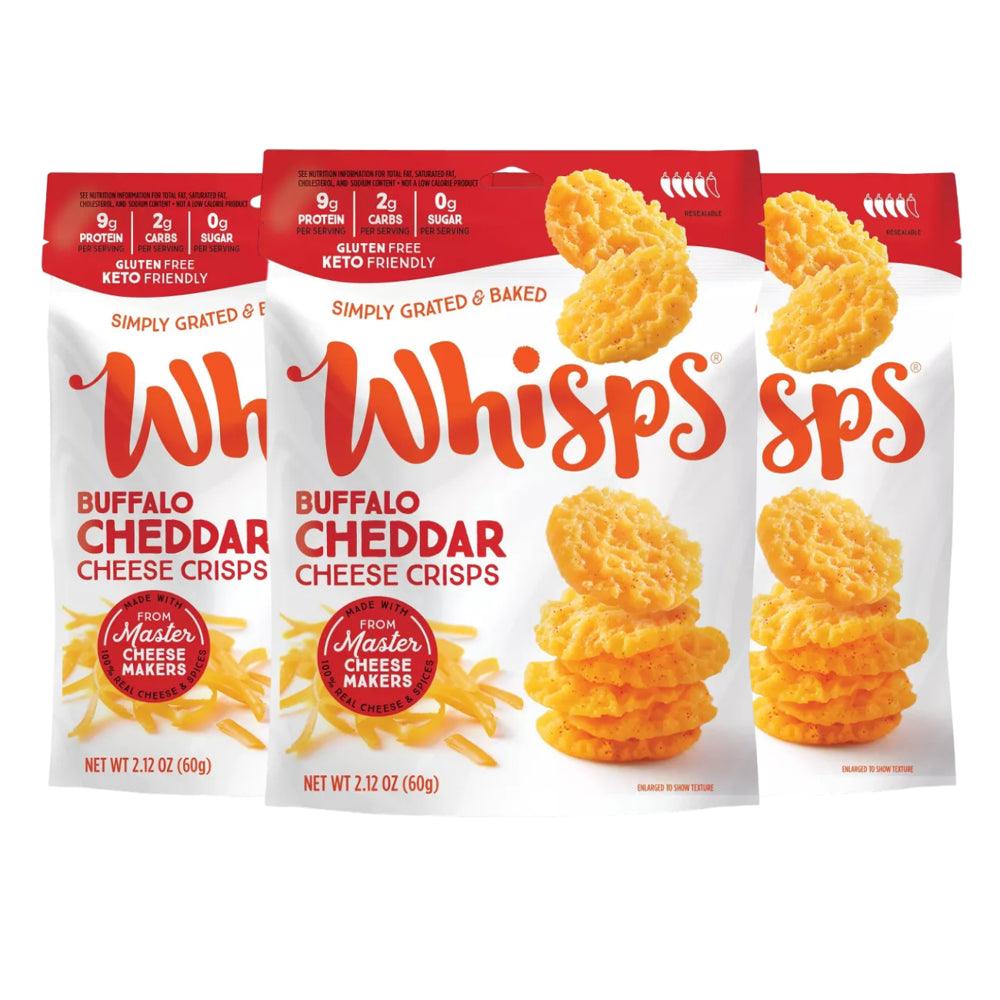 Whisps Cheese Crisps - Buffalo Cheddar (2.12 Oz) Size: 3 Bags