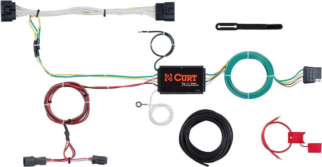 CURT 56251 Vehicle-Side Custom 4-Pin Trailer Wiring Harness, Fits Select Kia Sportage , Black