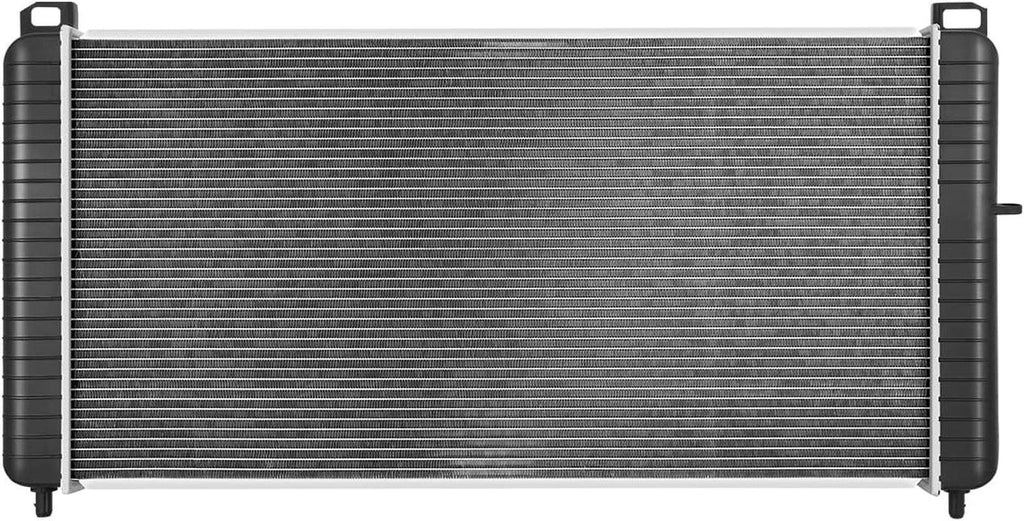 OEM-RA-2948 2-Row Aluminum Core Radiator Compatible with 03-06 Silverado/Sierra 2500 HD 8.1L,37-13/16" W X 19-5/8" H X 2-3/16" D,1-9/16" Inlet / 1-13/16" Outlet