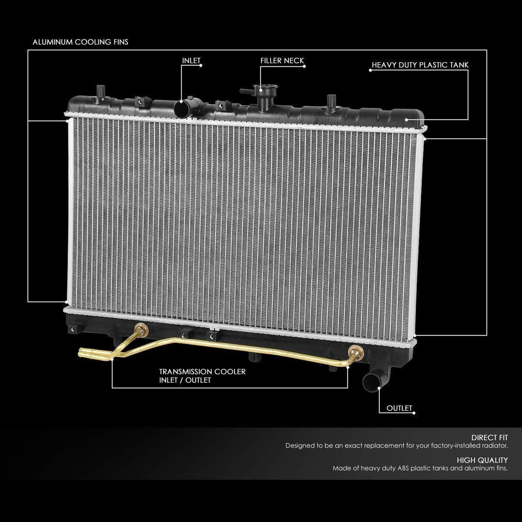 OEM-RA-2701 Factory Style Aluminum Cooling Radiator Compatible with Rio 2003-2005 AT