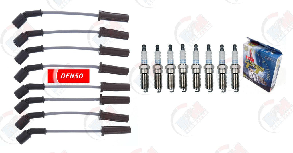 DENSO TT Spark Plugs & Wire Set for 2014-2018 Chevrolet Silverado GMC 1500 V8