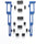 1102B Blue Spark Plug Wire Loom Set for Big Block Chevy