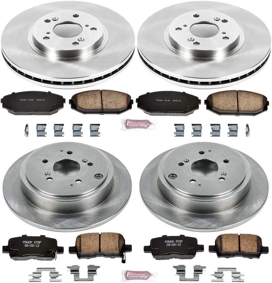 KOE2300 Autospecialty Front and Rear Replacement Brake Kit-Oe Brake Rotors & Ceramic Brake Pads