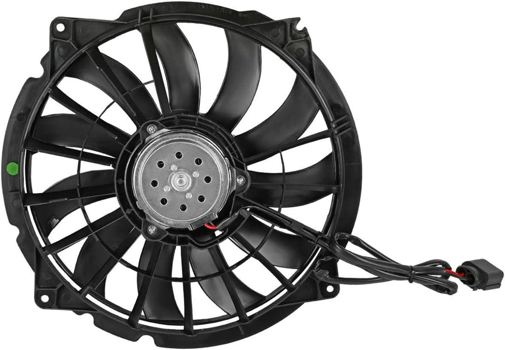 OEM-RF-0295 Factory Style Radiator Cooling Fan Assembly Cooling Efficiency Improved Direct Replacement [Compatible with 2007-2008 RS4 / 2004-2009 S4 4.2L]