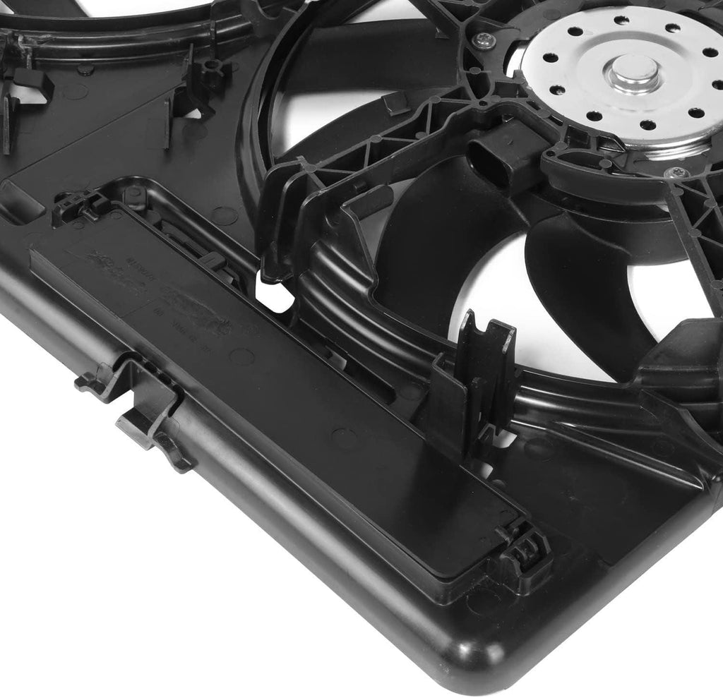 OEM-RF-0299 Factory Style Radiator Cooling Fan Assembly Compatible with 07-16 A4 / 14-16 A4 Allroad / 08-17 A5 / 13-16 Allroad / 09-17 Q5 / 13-15 S4 / 10-16 S5