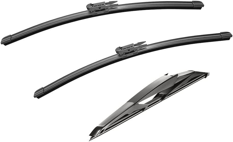 PARRATI® High Performance Premium All-Season Automotive Windshield Wipers with Rear Wiper Blades , Replacement for 2006-2011 Chevrolet HHR ,Easy to Install 18"+18"+11"(Set of 3)
